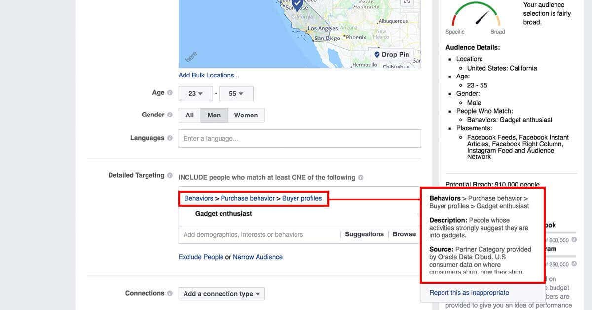 legfejlettebb facebook célzások - Facebok partner kategóriák 4