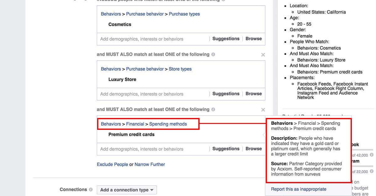 legfejlettebb facebook célzások - Facebok partner kategóriák 9